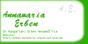 annamaria erben business card